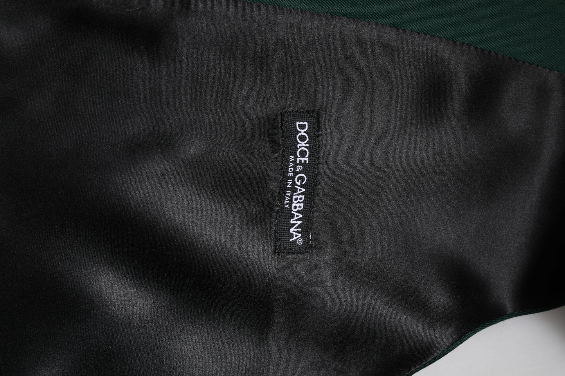 Dolce & Gabbana Green Wool Dress Formal Men Waistcoat Vest