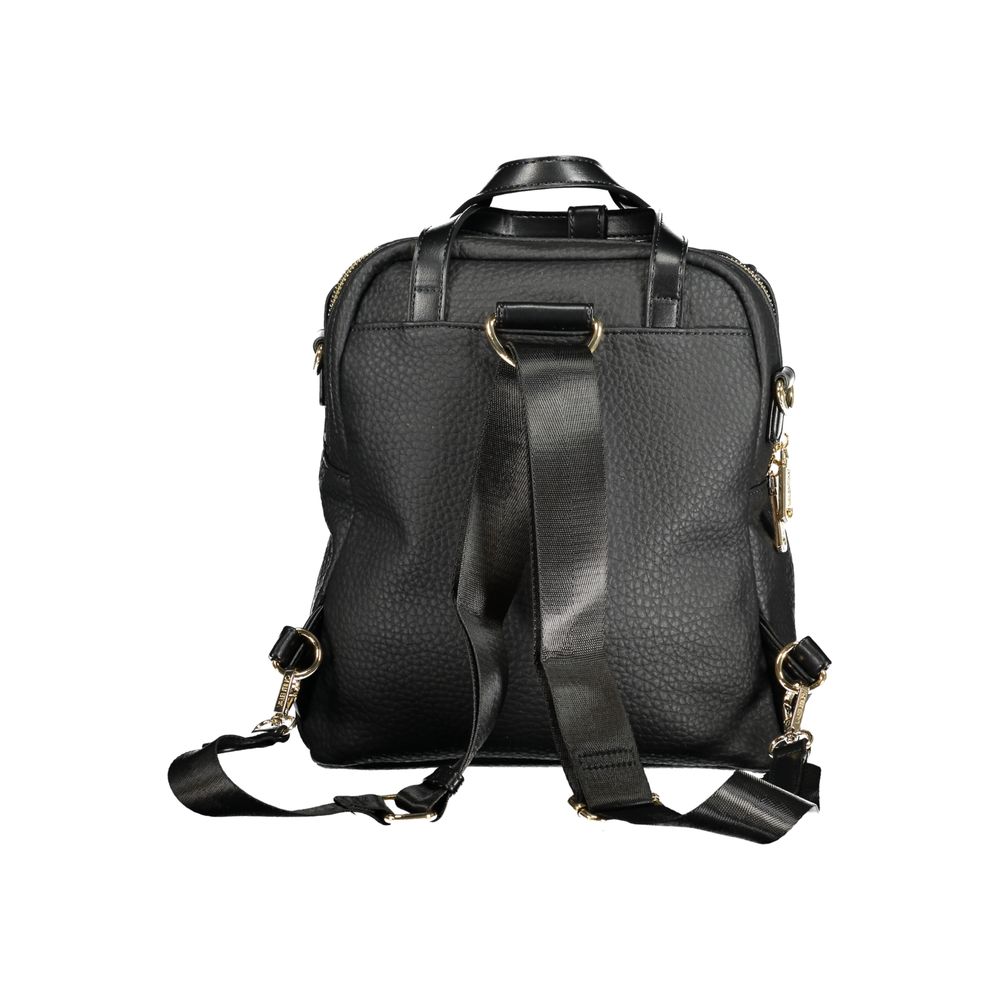 Mario Valentino Schwarzer Polyethylen-Rucksack für Damen