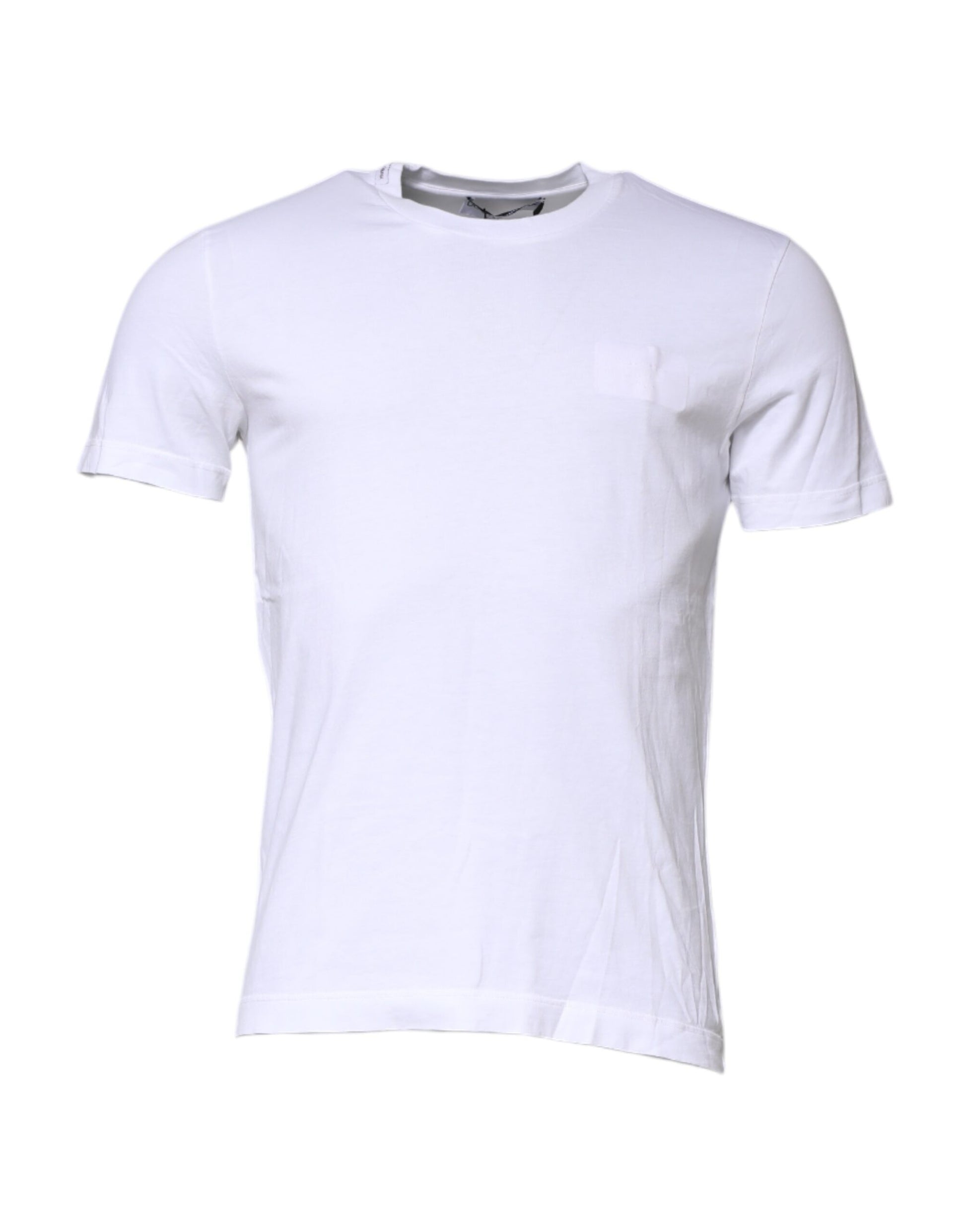 T-shirt Dolce & Gabbana en coton blanc à col rond et manches courtes