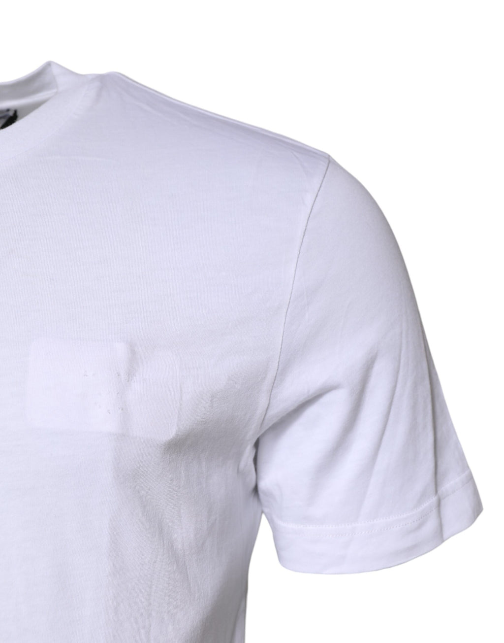 T-shirt Dolce & Gabbana en coton blanc à col rond et manches courtes