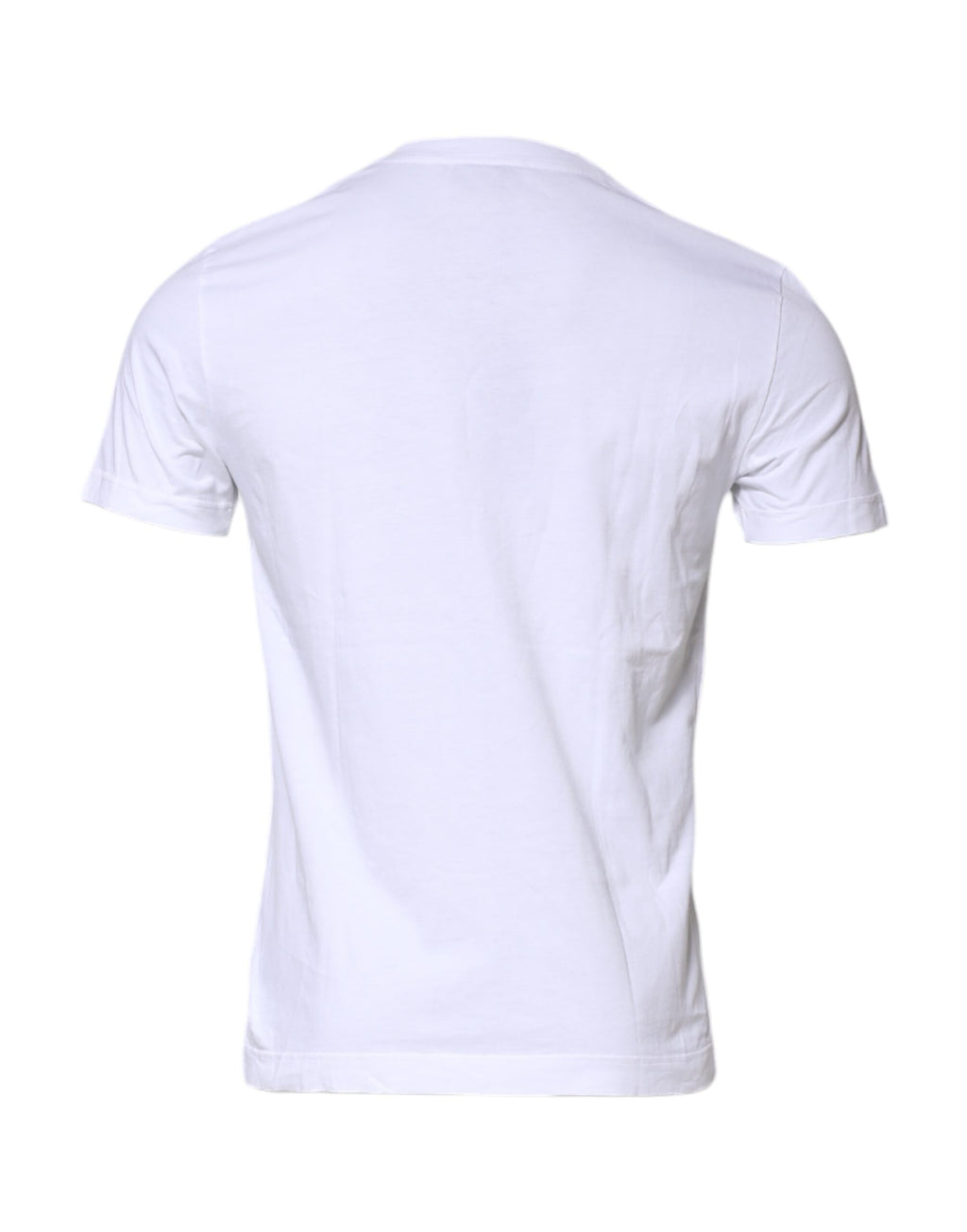 T-shirt Dolce & Gabbana en coton blanc à col rond et manches courtes