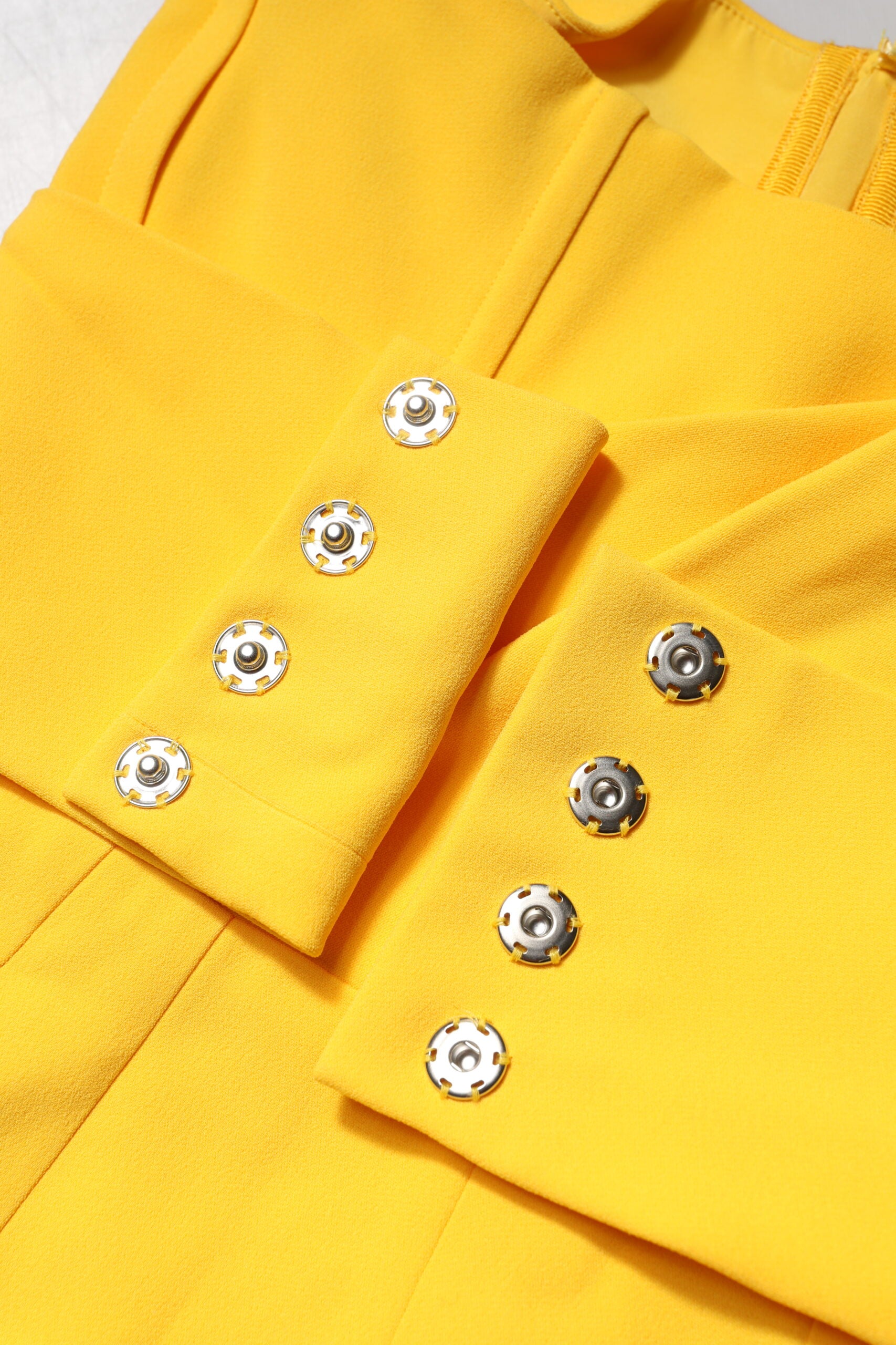 Robe midi fendue asymétrique jaune Dolce & Gabbana