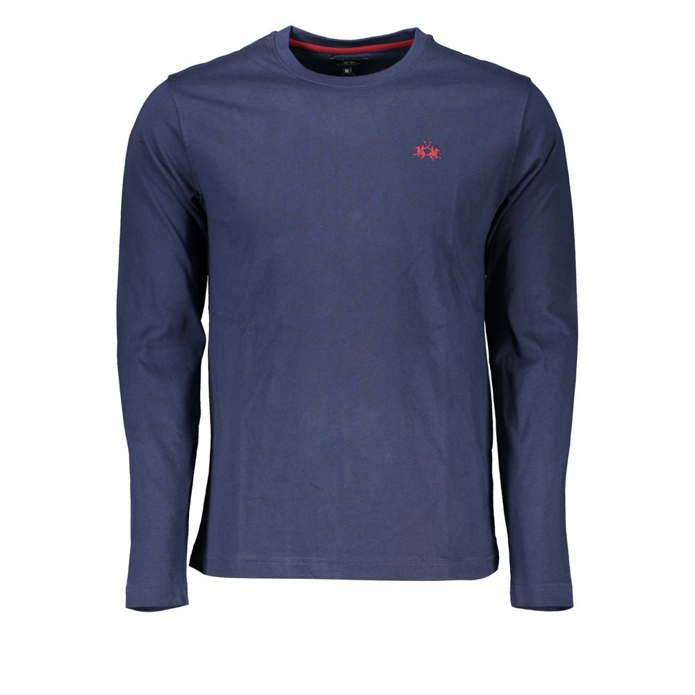 T-shirt col rond brodé La Martina Regal Blue