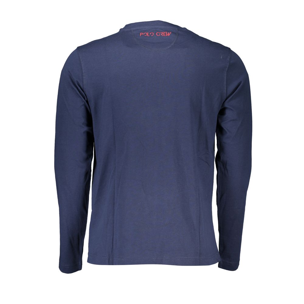T-shirt col rond brodé La Martina Regal Blue
