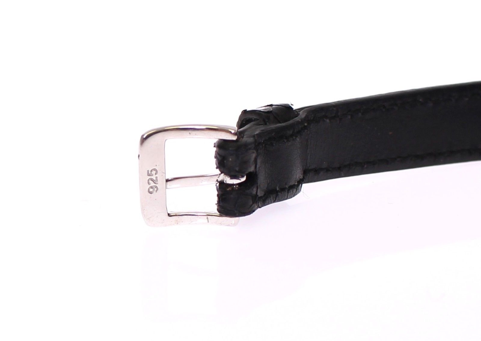 Nialaya Schlangenhaut CZ LOVE 925 Silber Armband