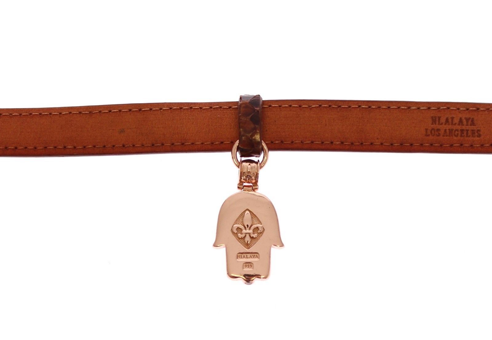 Nialaya CZ Hamsa-Auge 18 Karat Gold 925 Silber Armband