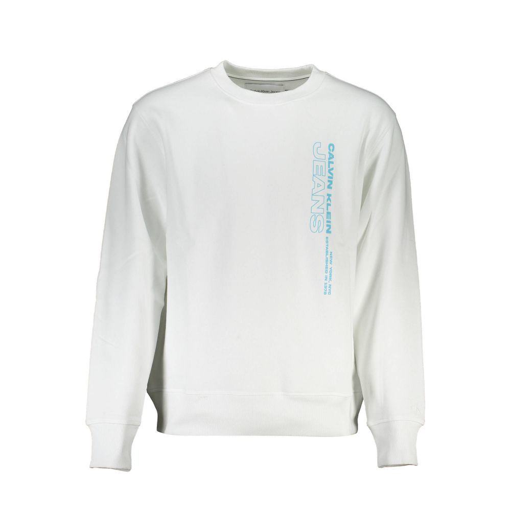 Sweat-shirt en coton blanc pour homme Calvin Klein