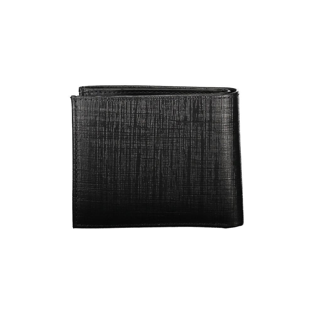 Portefeuille en cuir noir pour homme Calvin Klein