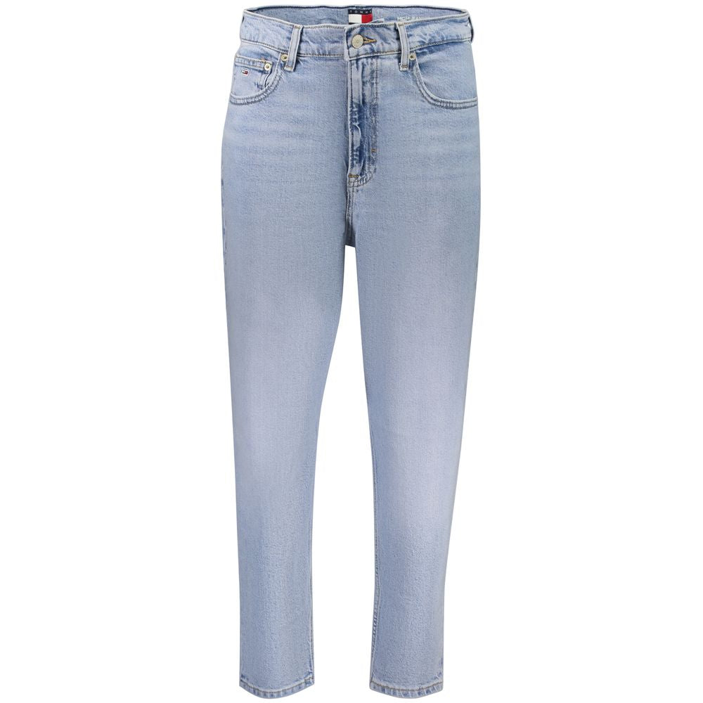 Jean femme Tommy Hilfiger Azzurro en coton taille haute