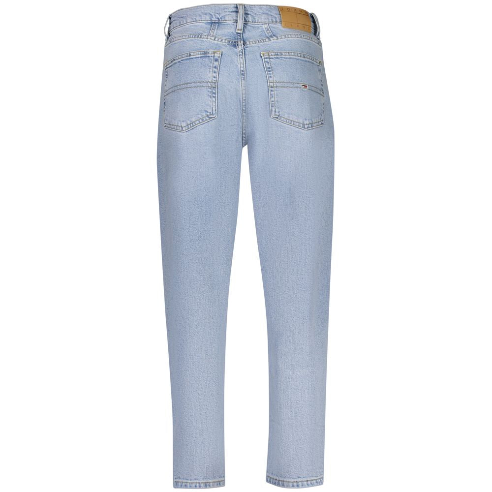 Jean femme Tommy Hilfiger Azzurro en coton taille haute