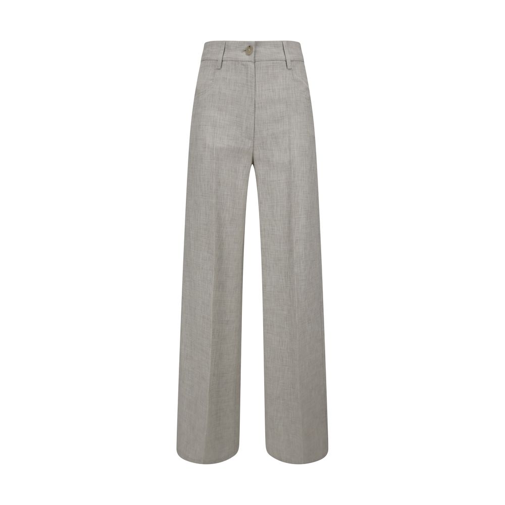 Forte_Forte Gray Viscose Casual Pants