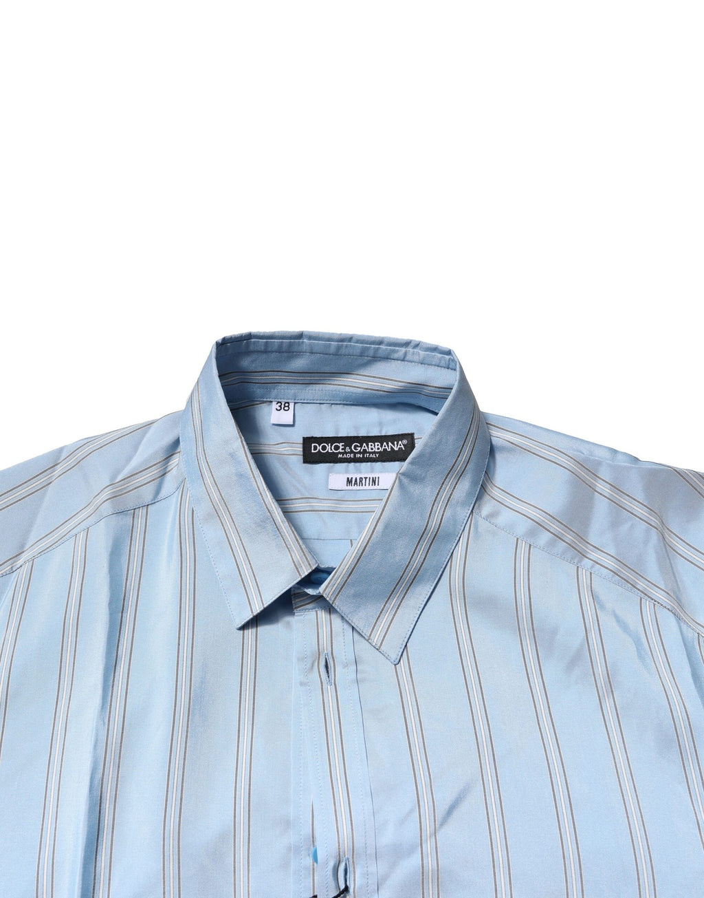 Chemise habillée rayée MARTINI Dolce & Gabbana Light Blue
