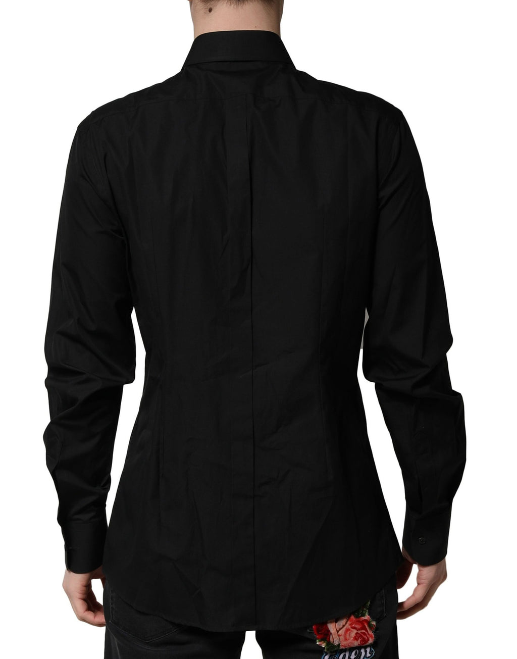 Chemise Habillée Homme Dolce & Gabbana Noire Cristal Doré