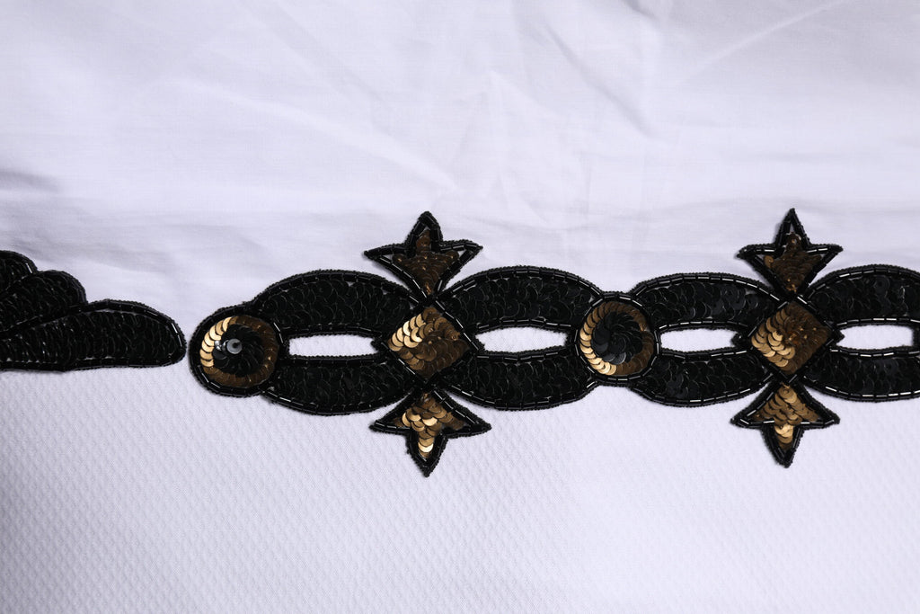 Chemise habillée Dolce & Gabbana blanche ornée d'embellissements pour homme