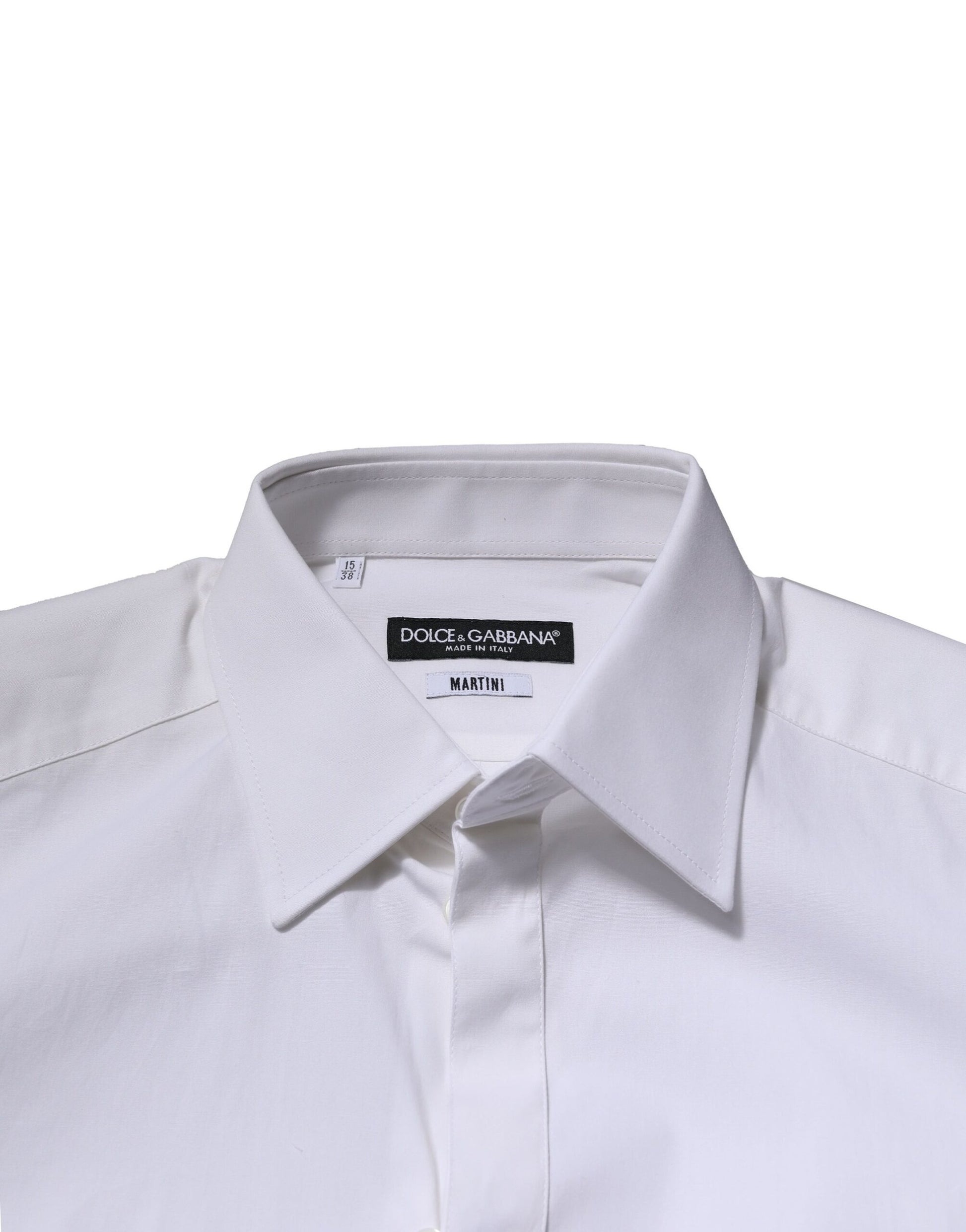 Chemise habillée Dolce & Gabbana Martini à manches longues blanche