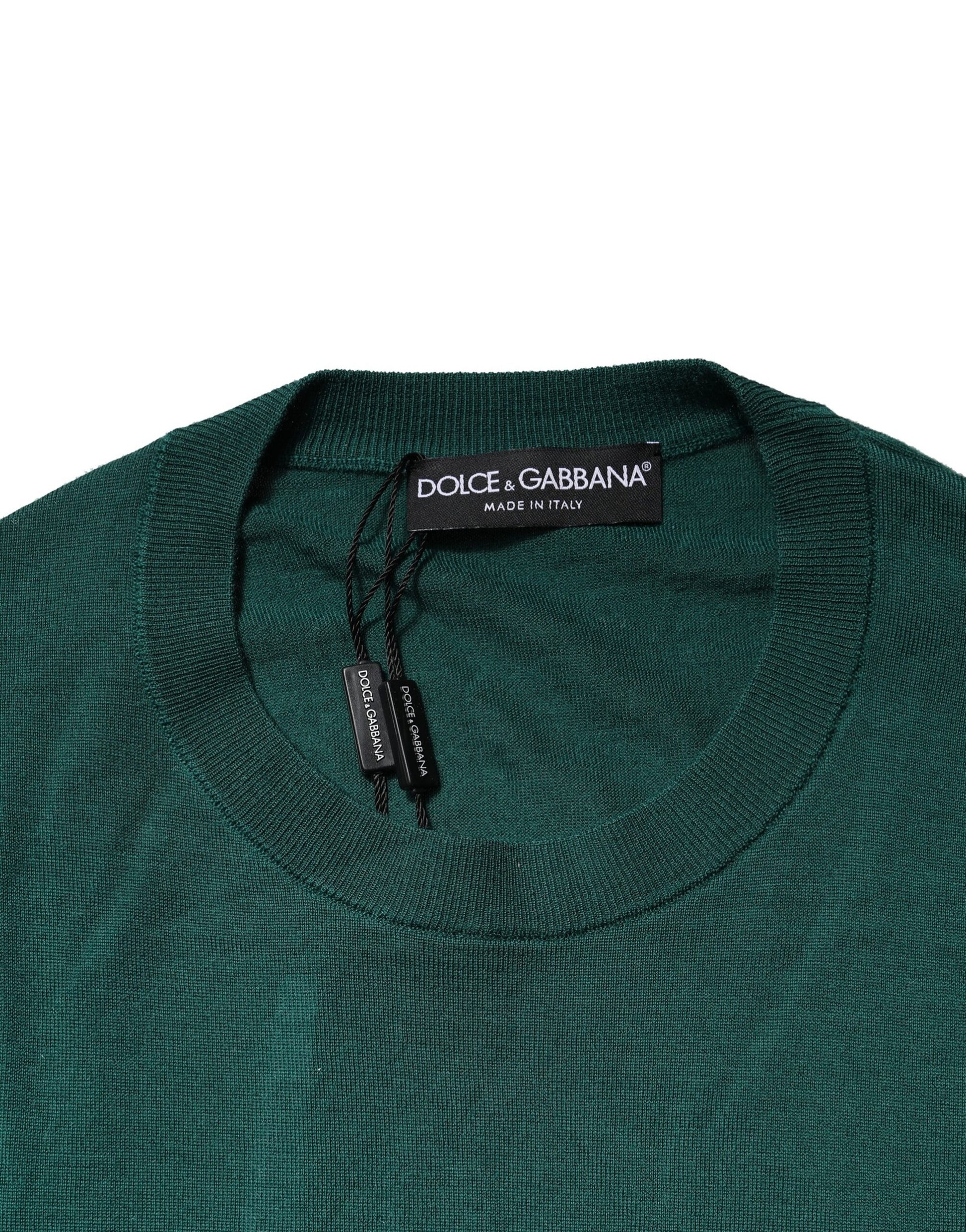 Pull Dolce & Gabbana en cachemire vert à col rond