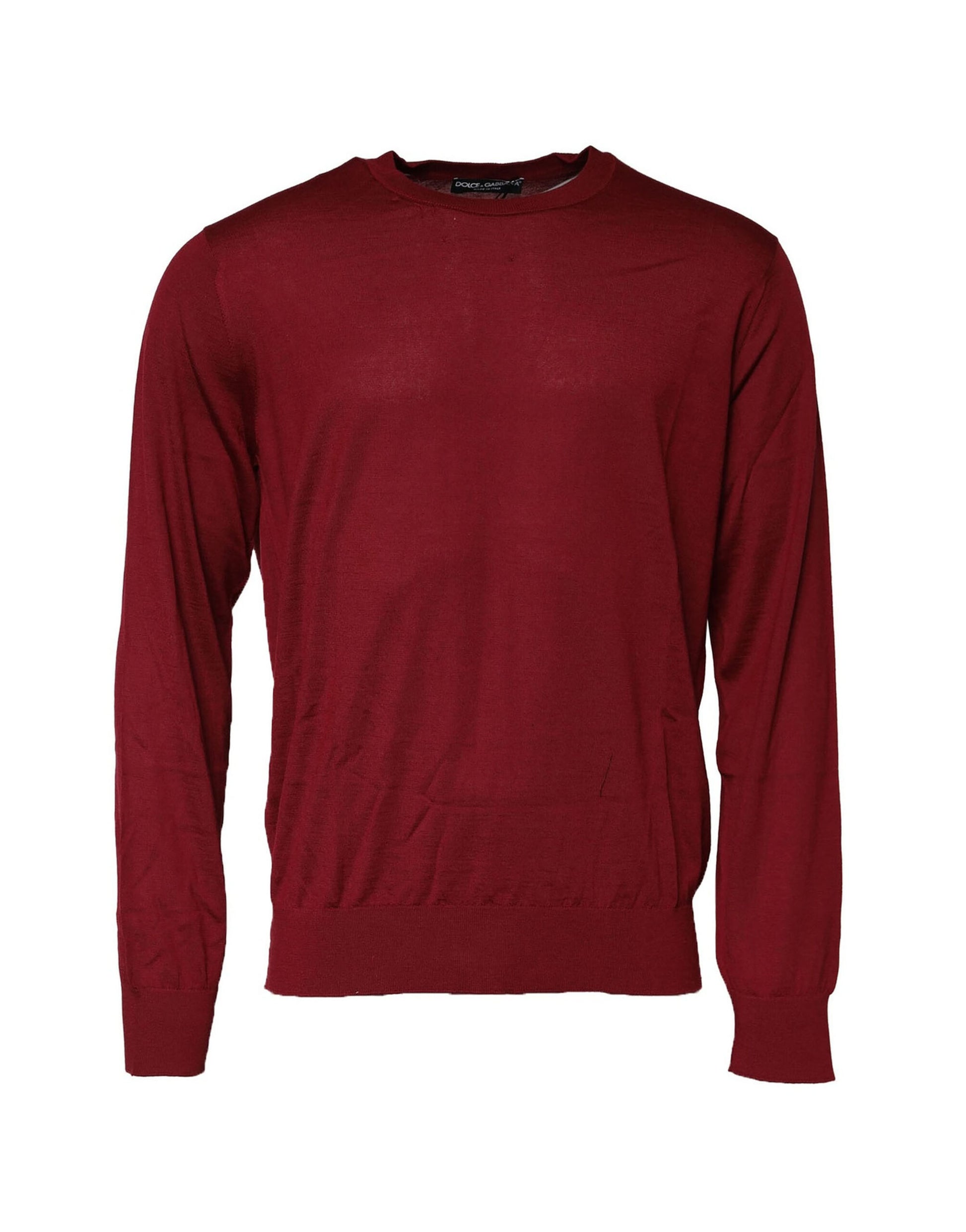 Pull en cachemire bordeaux Dolce & Gabbana à col rond
