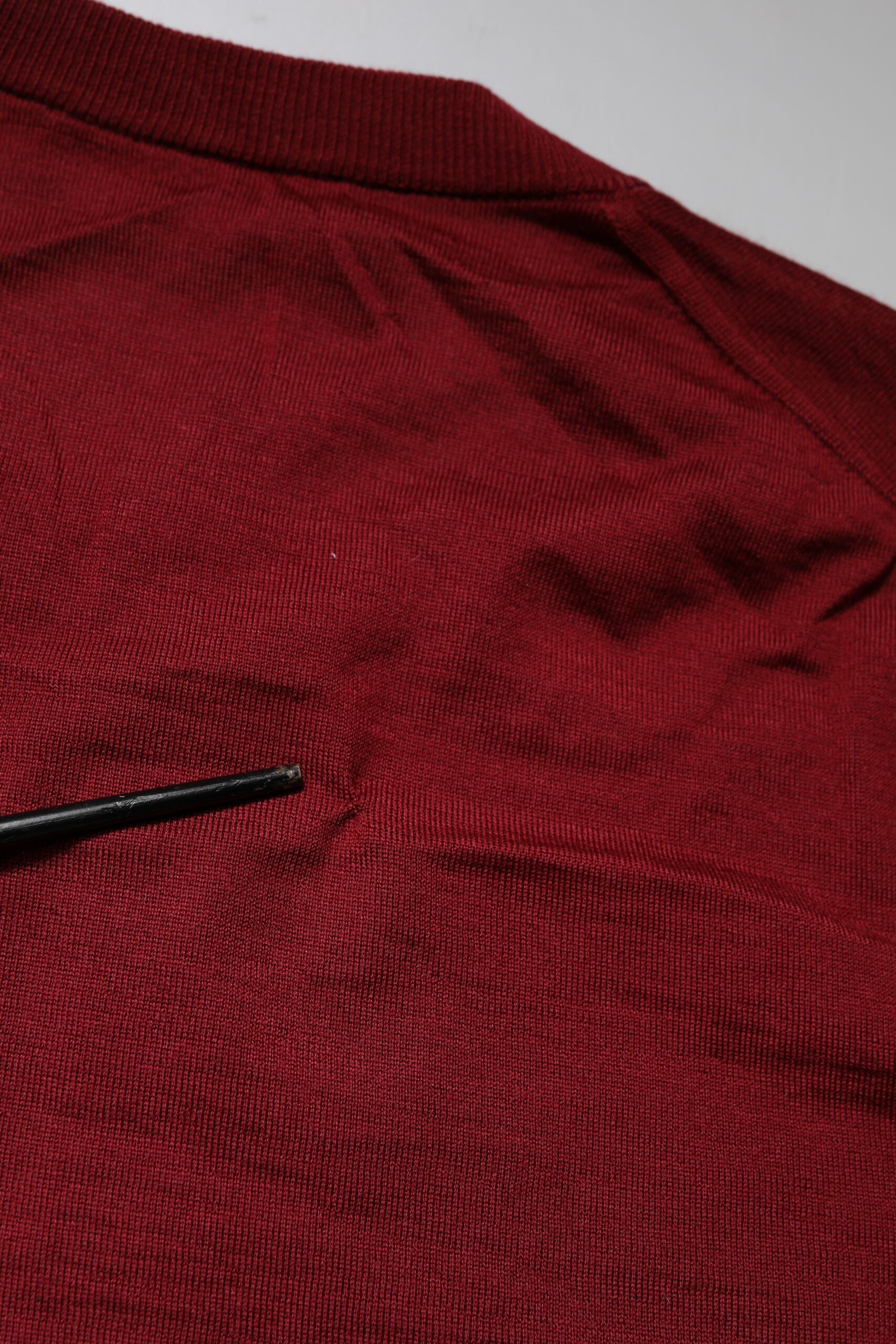 Pull en cachemire bordeaux Dolce & Gabbana à col rond