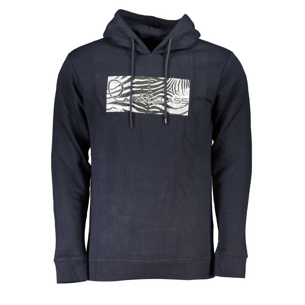 Sweat-shirt homme Cavalli Class en coton bleu