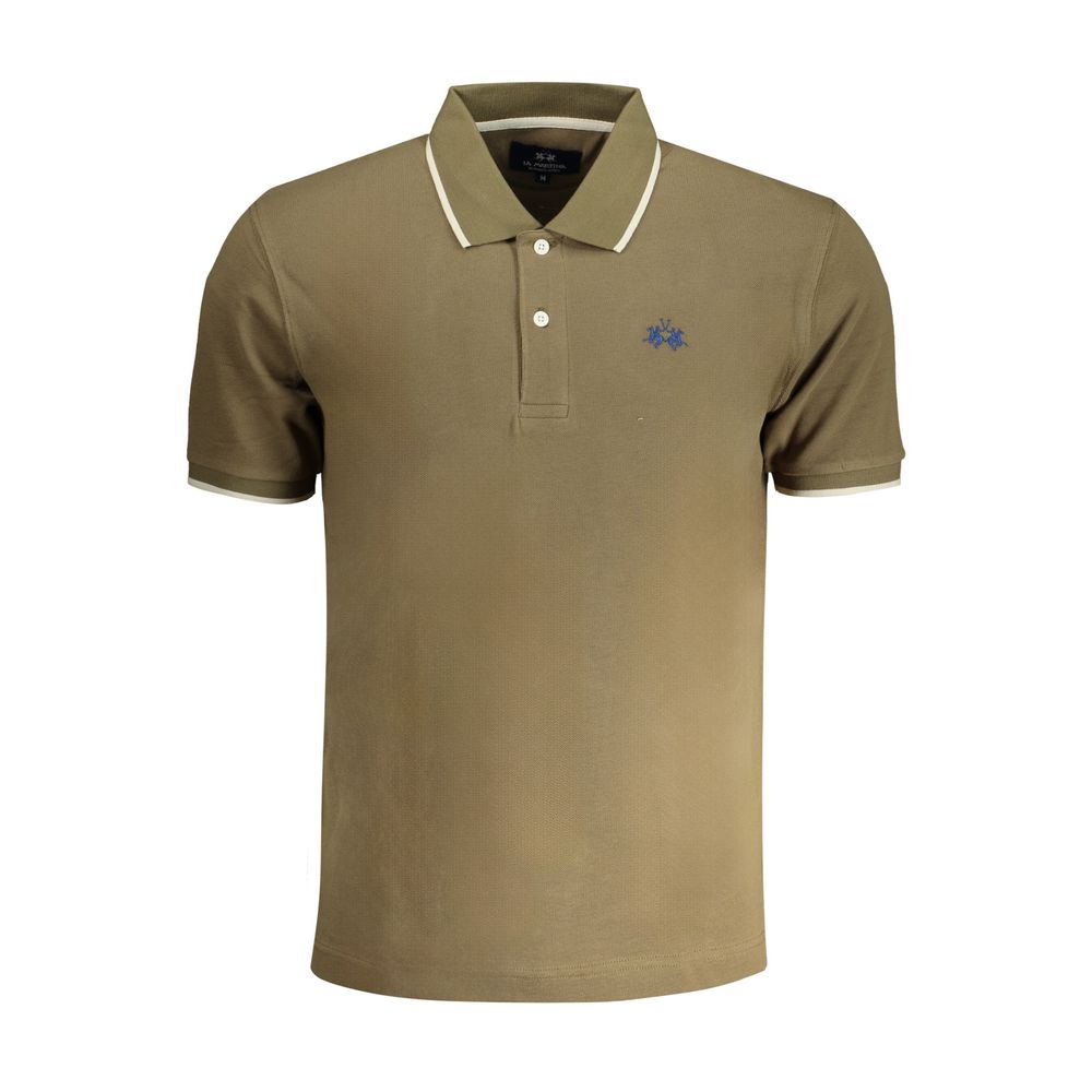 Polo La Martina Verde en coton pour homme