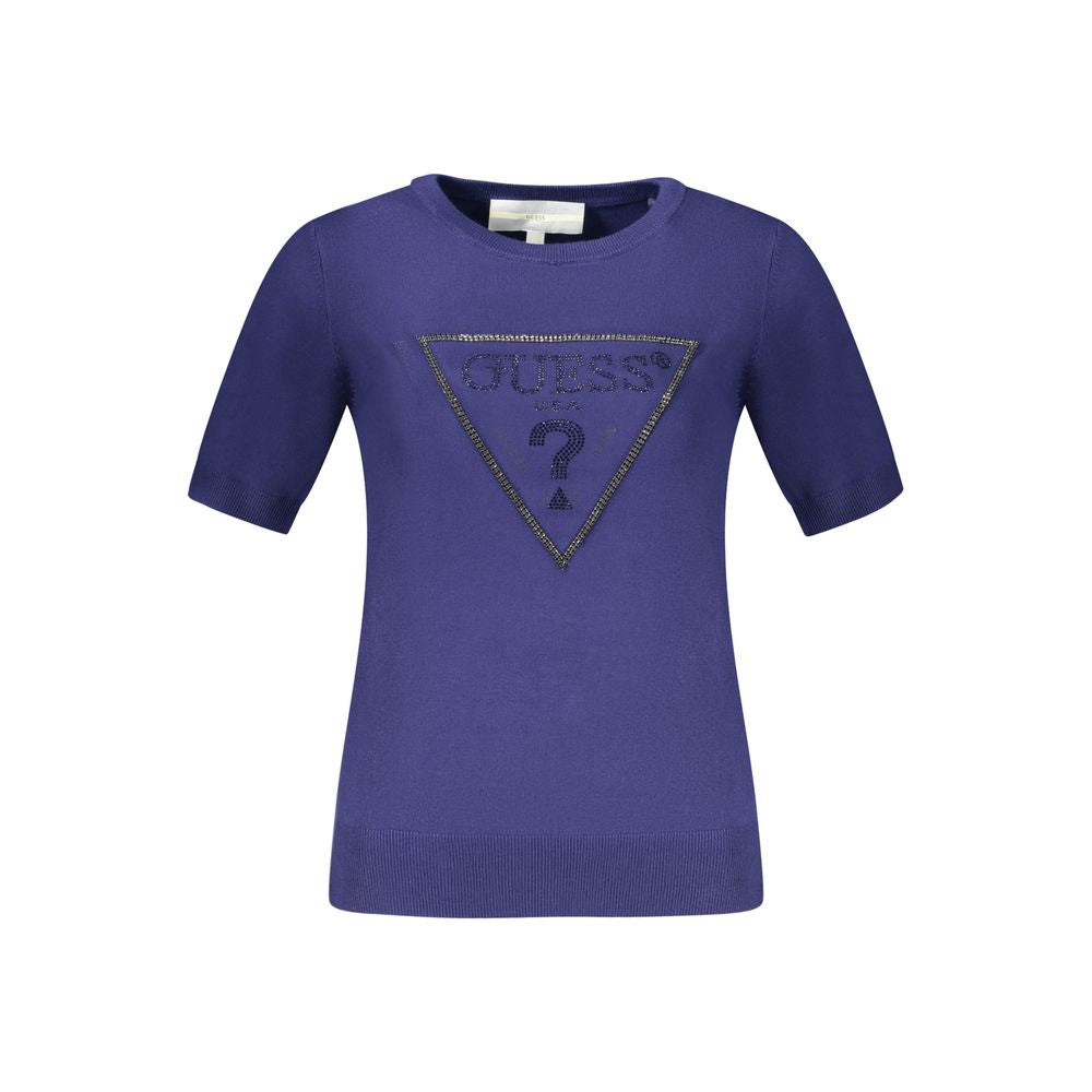 Pull Guess Jean Bleu Viscose Femme