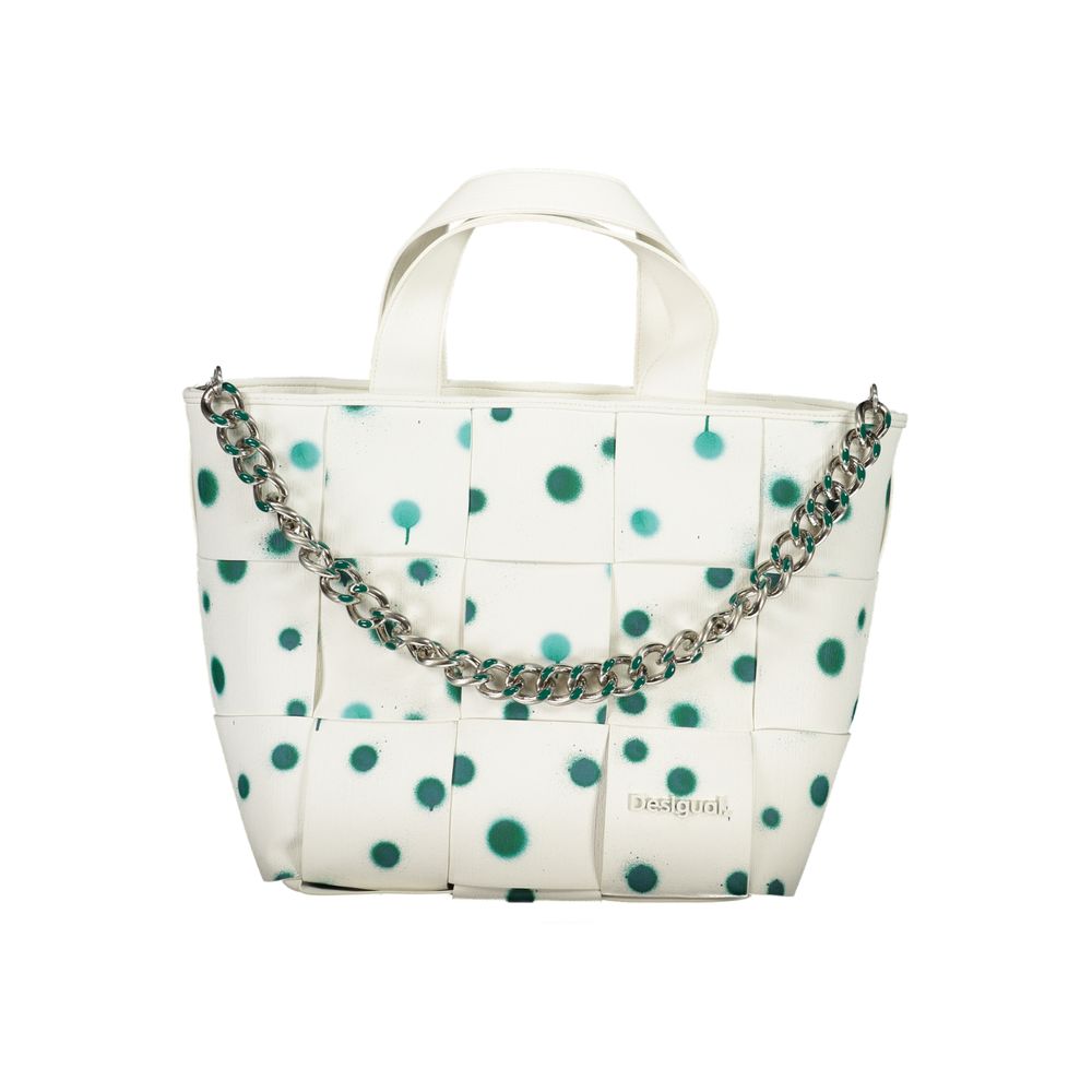 Sac à main Desigual blanc en polyuréthane pour femme