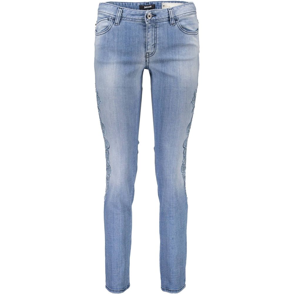 Jean en coton Just Cavalli Azzurro pour femme