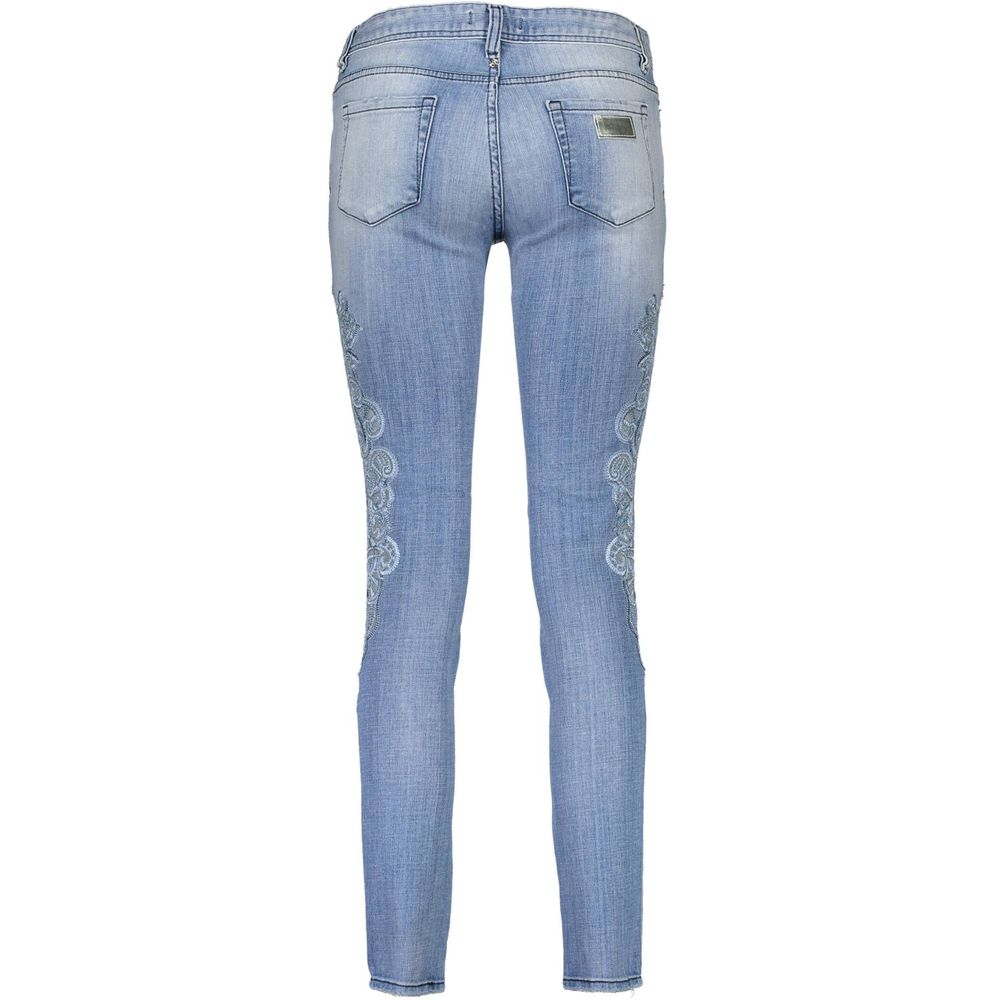 Jean en coton Just Cavalli Azzurro pour femme