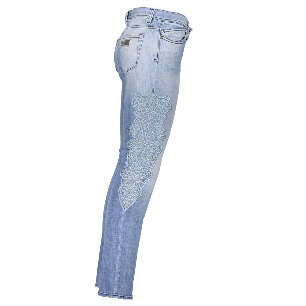 Jean en coton Just Cavalli Azzurro pour femme