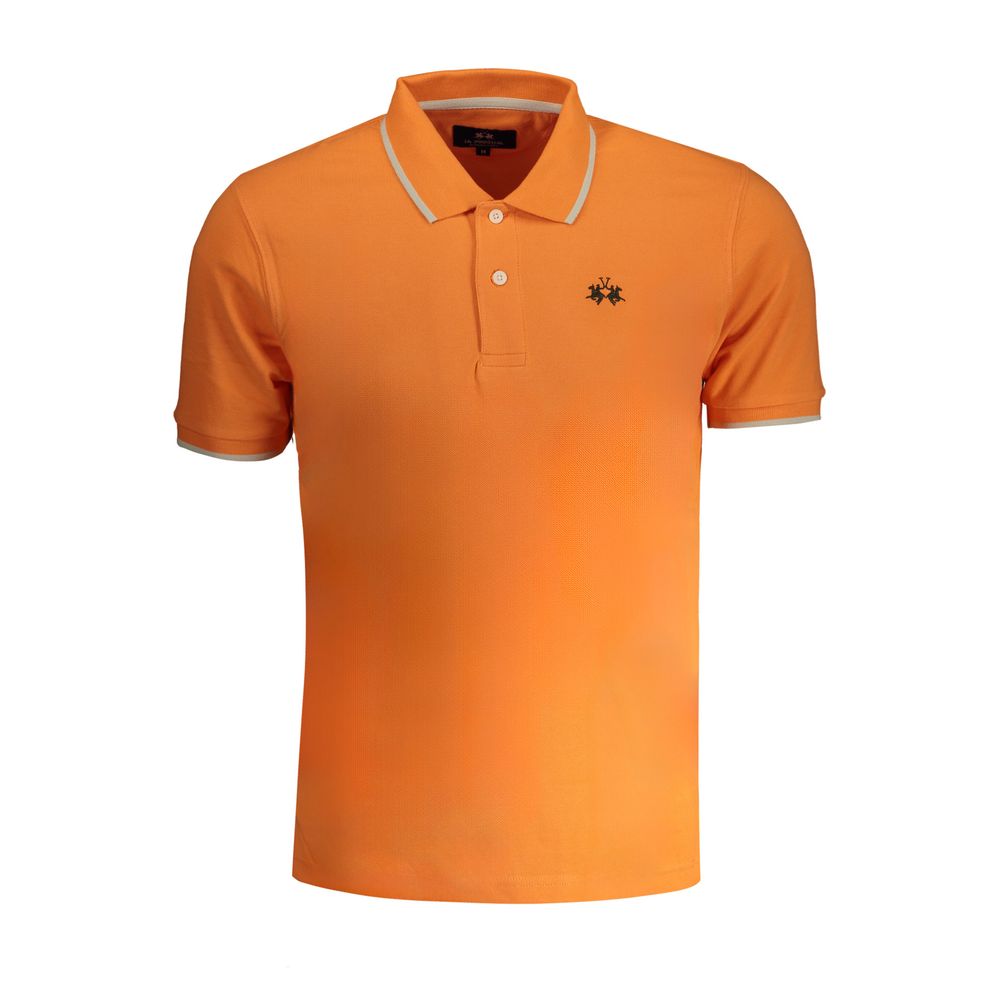 Polo pour homme en coton La Martina Arancione