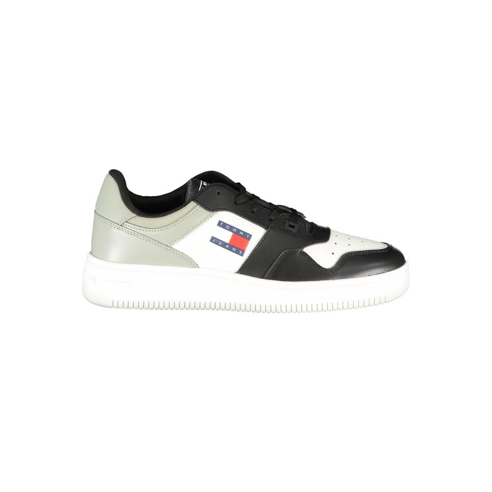 Baskets homme Tommy Hilfiger en cuir noir