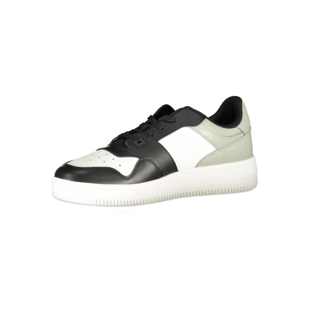 Baskets homme Tommy Hilfiger en cuir noir