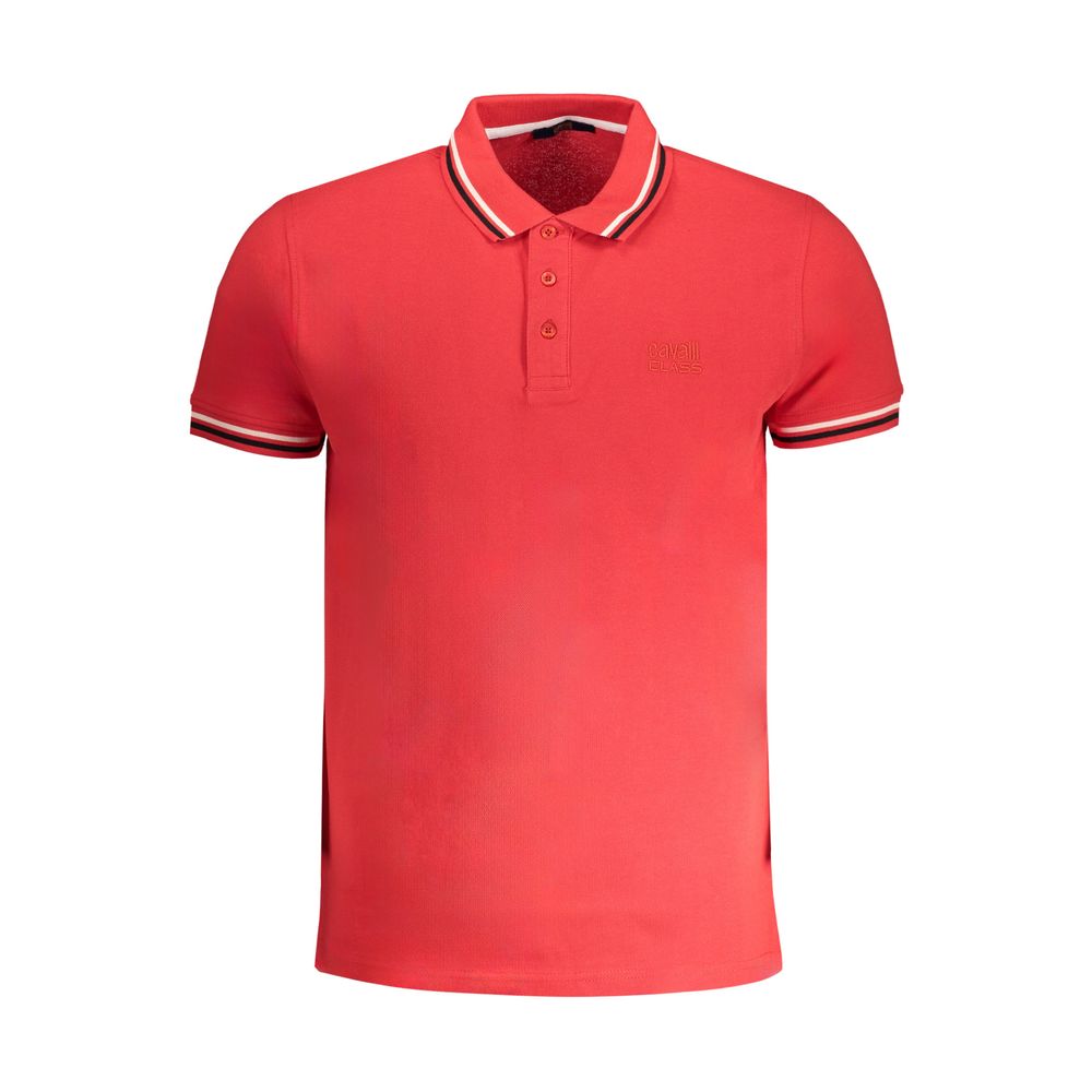 Polo Cavalli Class en Coton Rouge pour Homme