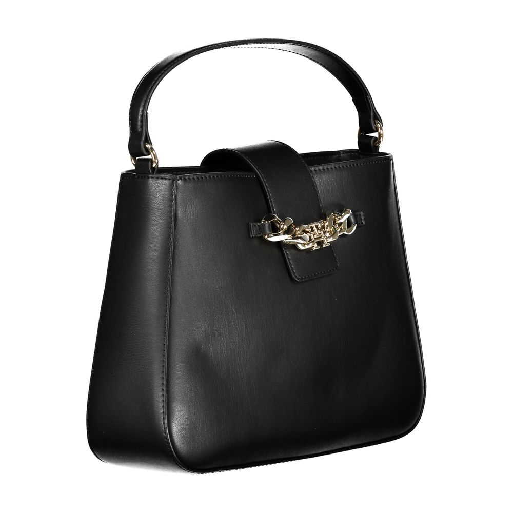 Sac à main Tommy Hilfiger en polyuréthane noir pour femme