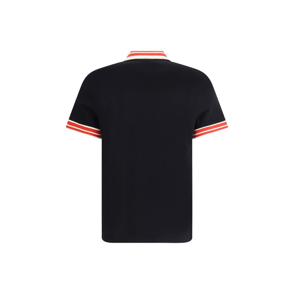 Valentino Black Cotton Polo Shirt