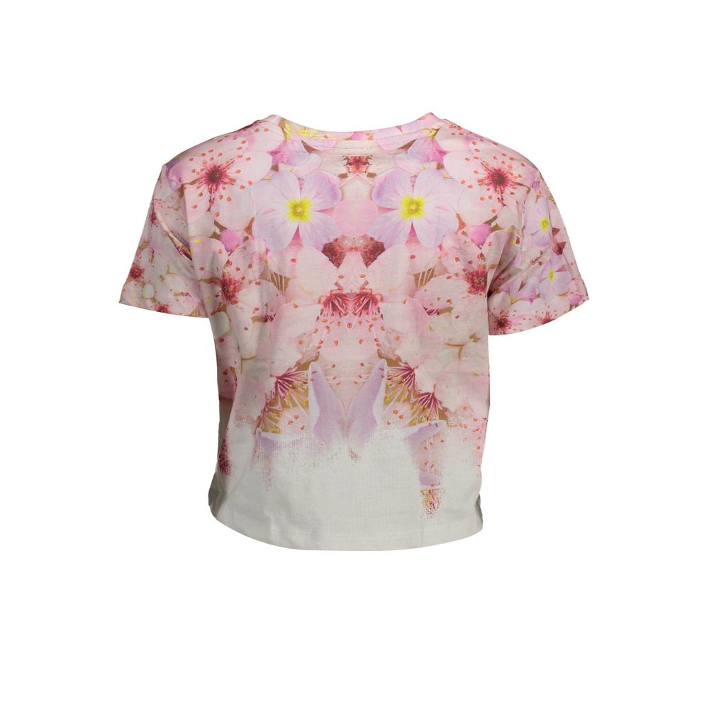 Desigual Rosa Baumwoll-T-Shirt für Damen