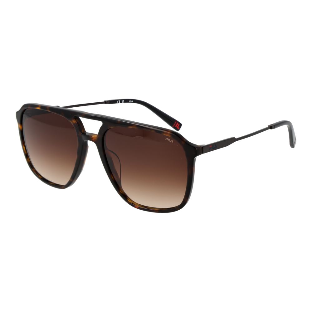 Lunettes de soleil Fila marron en acétate de cellulose