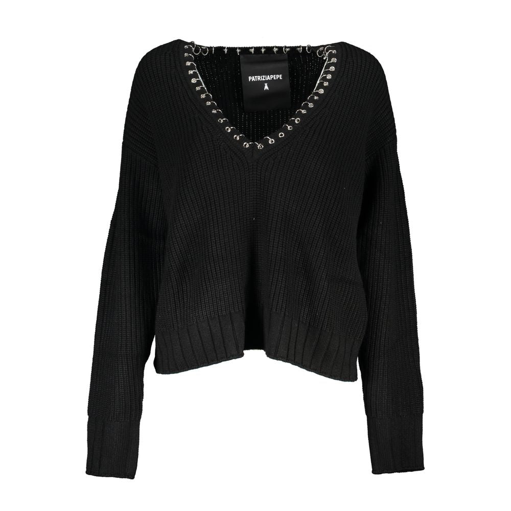 Pull Patrizia Pepe Noir Tessuto Femme