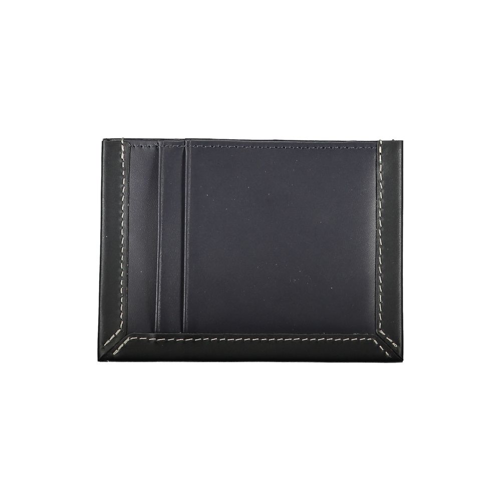 Portefeuille en cuir bleu Tommy Hilfiger pour homme