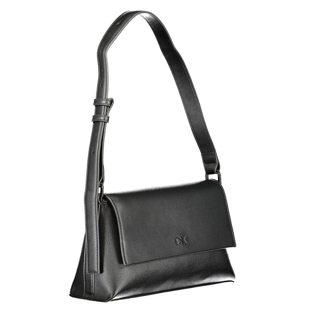 Calvin Klein Schwarze Polyester-Handtasche