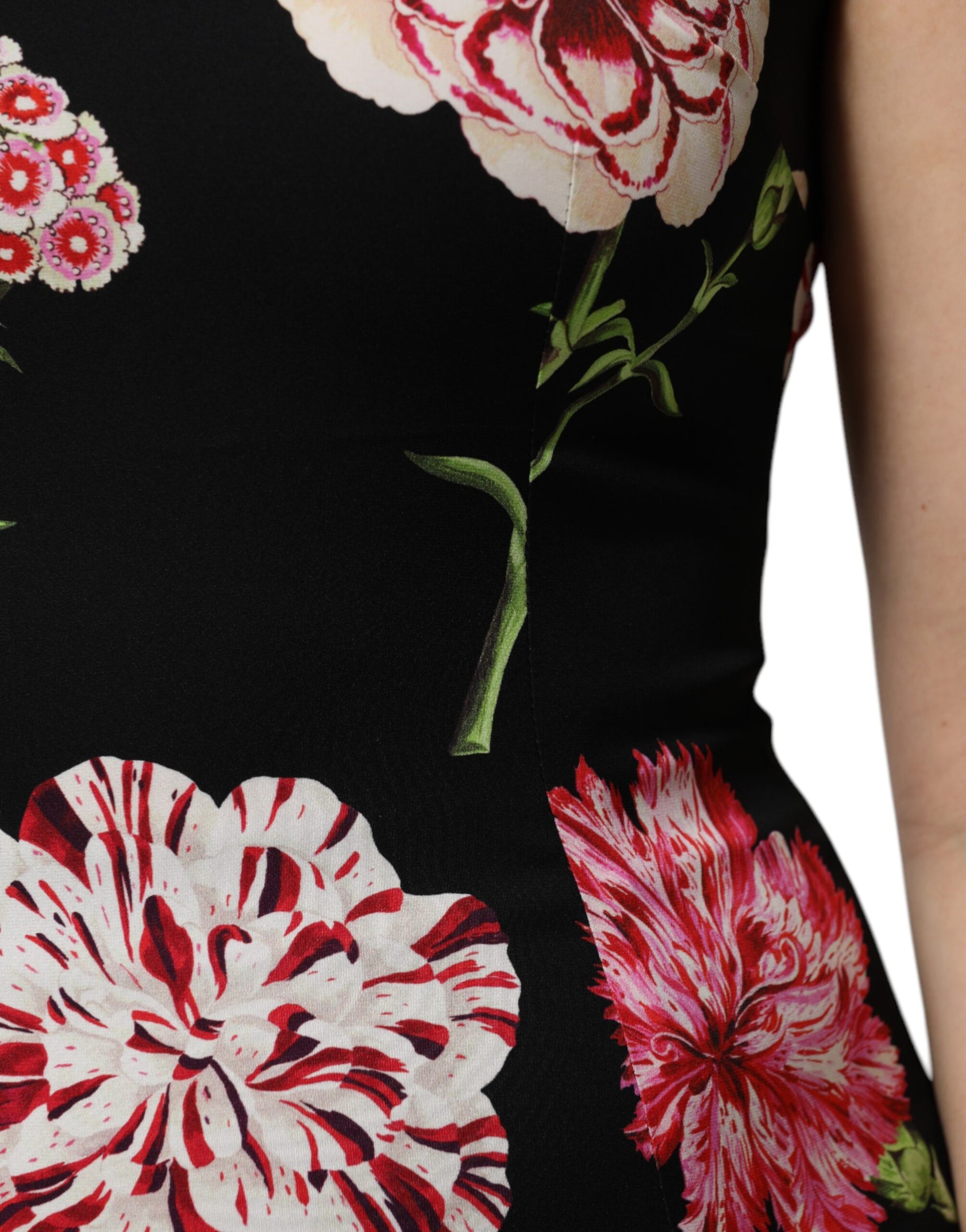 Haut sans manches Dolce & Gabbana noir à imprimé floral