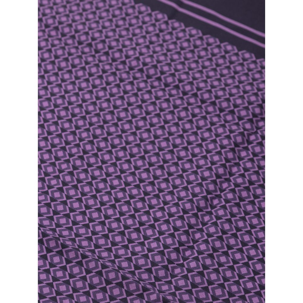 Pochette de costume en soie violette Dolce & Gabbana