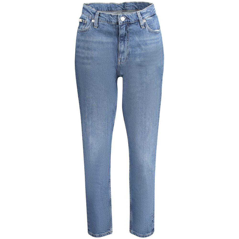 Jean femme en coton bleu Calvin Klein