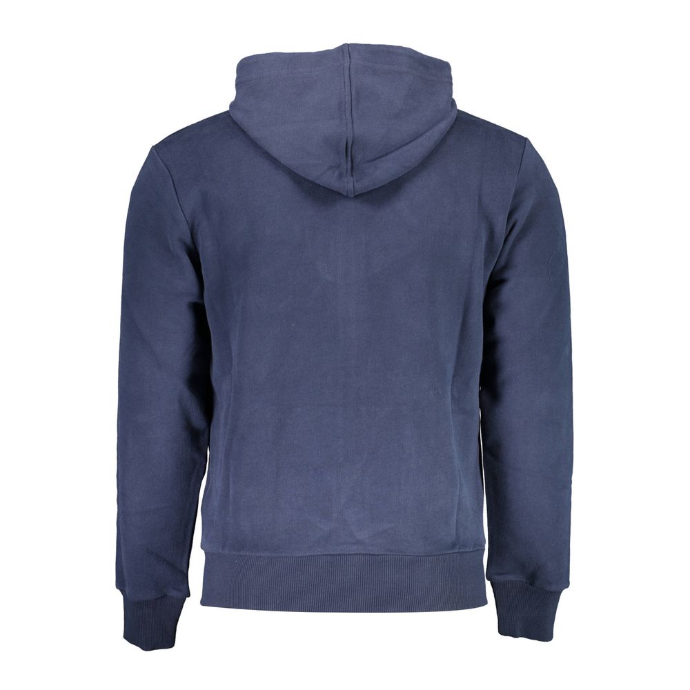 Sweat à capuche bleu en coton La Martina pour homme