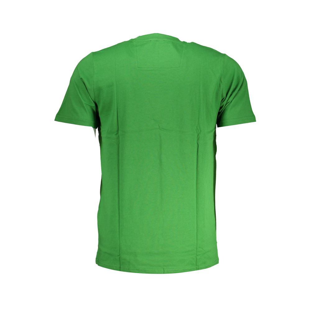T-shirt homme en coton vert Cavalli Class