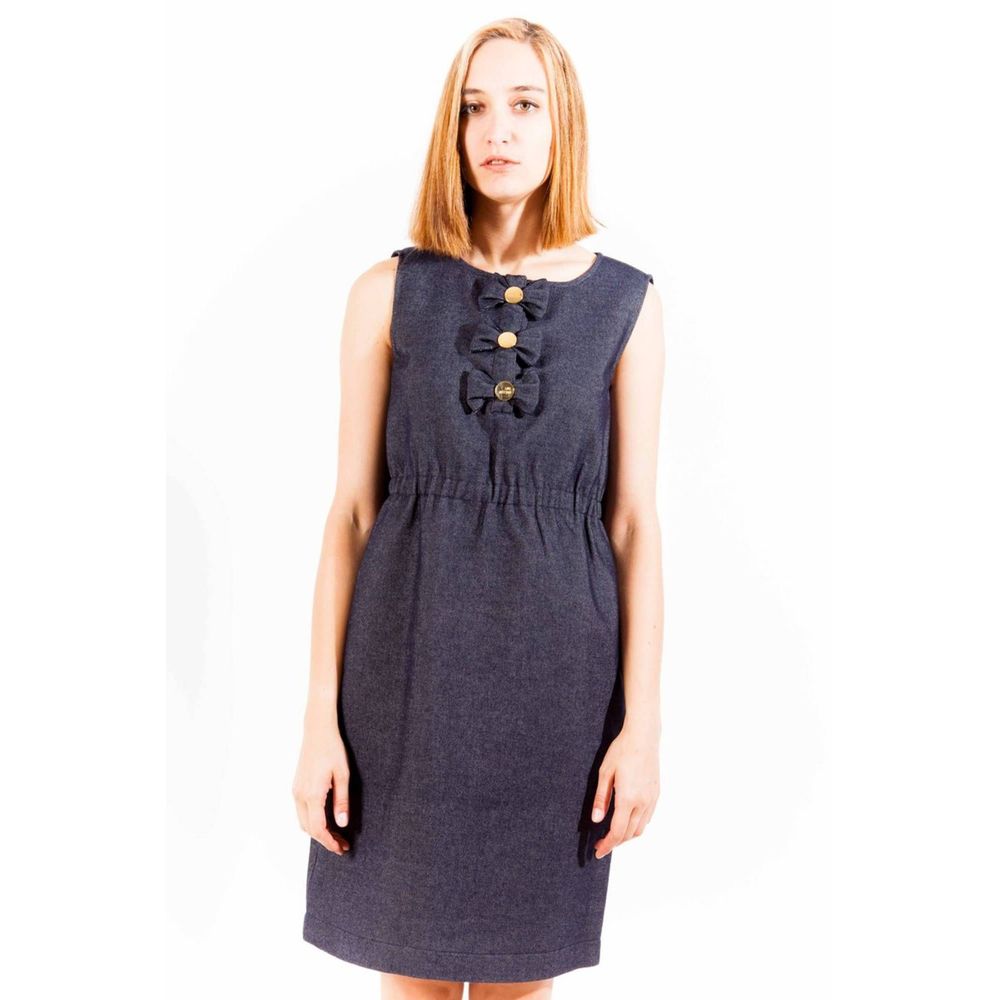 Robe Femme Love Moschino en Coton Bleu