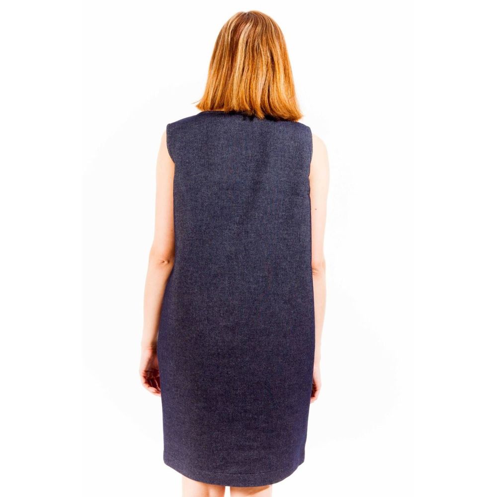 Robe Femme Love Moschino en Coton Bleu