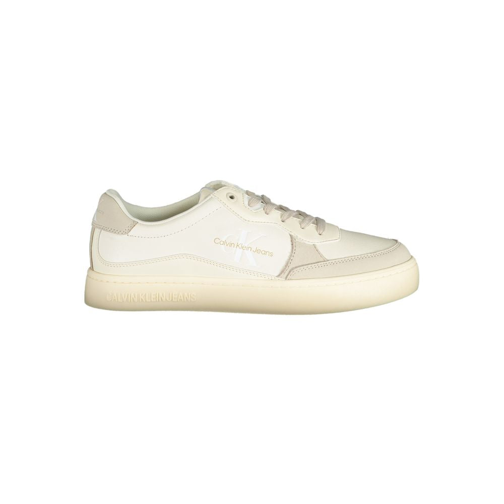 Baskets basses Calvin Klein en polyuréthane blanc pour homme