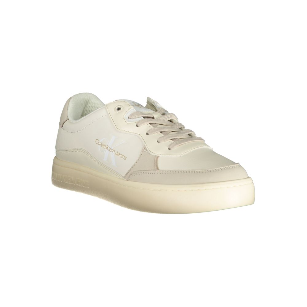 Baskets basses Calvin Klein en polyuréthane blanc pour homme