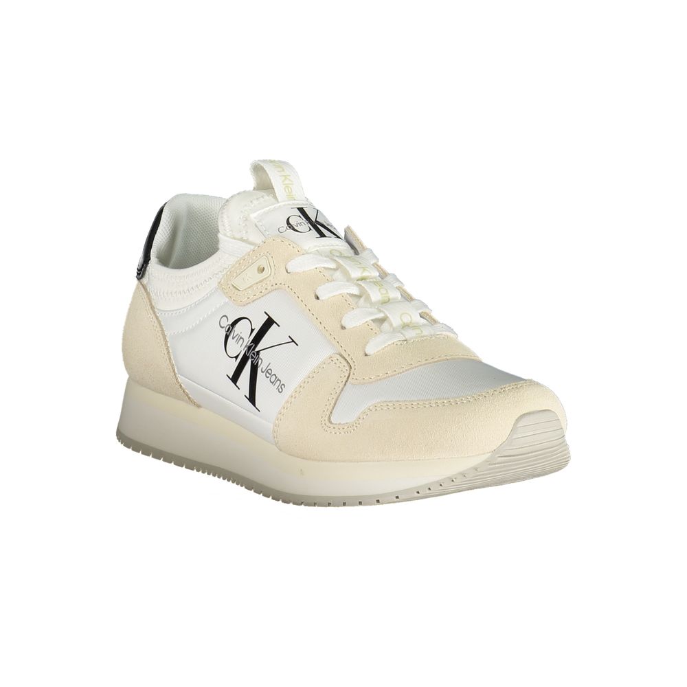 Baskets femme Calvin Klein Bianco en polyuréthane